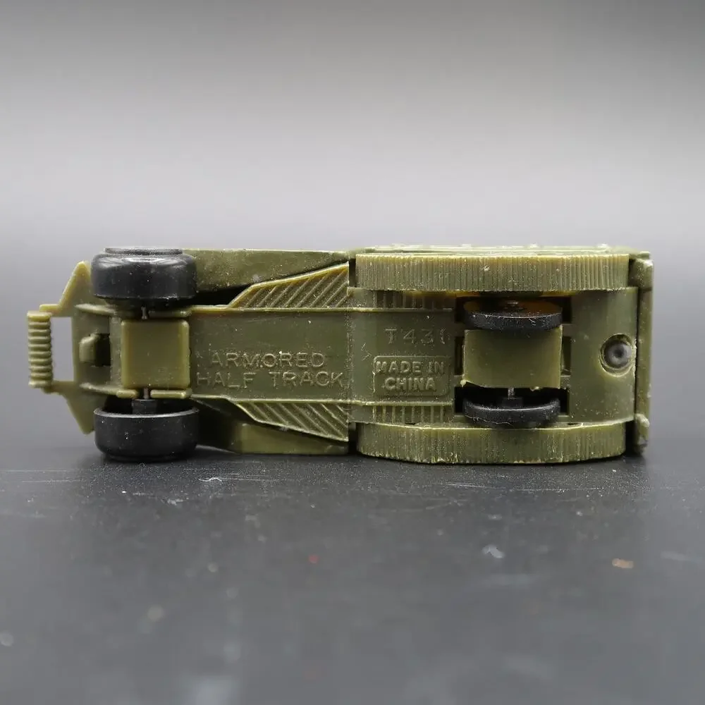 Armored Half Track Military Vehicle 1:64 Scale Loose Incomplete Made in China